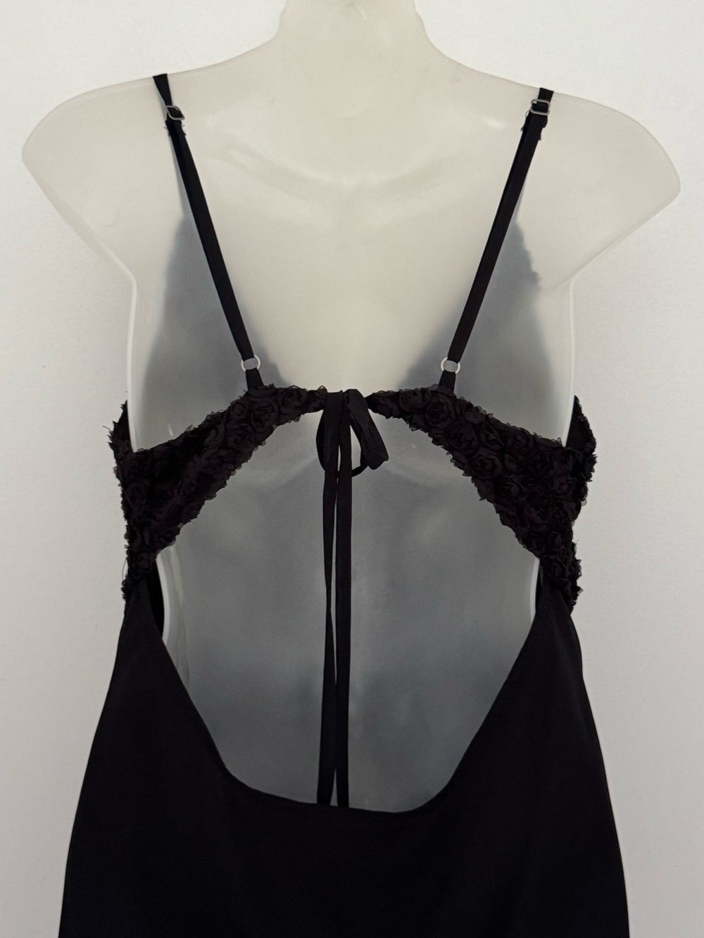 wild fable Black Lace-Trim Spaghetti-Strap Maxi Dress - Picture 6 of 14